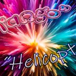 Words 'tango' and 'helicopter' against a colourful background.